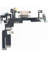 Apple Uyumlu iPhone 14 Şarj Soketli Mikrofon Filmi Flex Beyaz