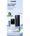 Realpower 10000mAh 22.5W Dahili Kablolu Taşınabilir Beyaz Powerbank RP-PBC1