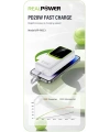 Realpower 30000mAh 22.5W Taşınabilir Ledli Beyaz Powerbank RP-PBC3