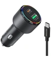 Realpower 48W Hızlı Araç Şarjı + Type-c den Type-c Kablo RP-CC48W