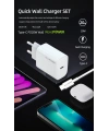 Realpower 20W Seyahat Şarj Aleti + Type-c den Lightning Kablo RP-CG20C