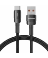 Realpower 100W Usb to Type-c örgülü şarj kablosu siyah (1 m) CA-6AUCBK
