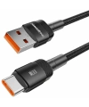 Realpower 100W Usb to Type-c örgülü şarj kablosu siyah (1 m) CA-6AUCBK