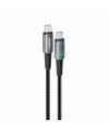 Realpower 60W USB-C - USB-C örgülü Şarj Kablosu gri (1 m) CA-60WCCGR