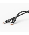 Realpower 60W USB-C - USB-C örgülü Şarj Kablosu siyah (1 m) CA-60WCCBK2