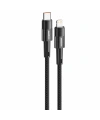 Realpower 20W USB-C - Lightning örgülü şarj Kablosu siyah (1 m) CA-20WCLBK2