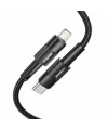 Realpower 20W USB-C - Lightning örgülü şarj Kablosu siyah (1 m) CA-20WCLBK2
