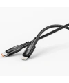 Realpower 20W USB-C - Lightning örgülü şarj Kablosu siyah (1 m) CA-20WCLBK2
