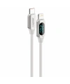 Realpower 20W  USB-C - Lightning dijital göstergeli örgülü şarj Kablosu (1 m)  CA-20WCLWH