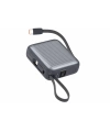 Realpower 10000mAh Gri Powerbank 22.5W Kablolu ve Led Display PB10KGR