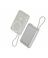 Realpower 10000mAh Silver Manyetik Magsafe Powerbank 22.5W Kablolu ve Led Display PB10KSL3