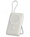 Realpower 10000mAh Silver Manyetik Magsafe Powerbank 22.5W Kablolu ve Led Display PB10KSL3