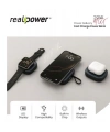 Realpower Powerbank RP-PB1101 LED DISPLAY ve kendiliğinden kablolu dark gri