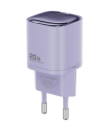 Realpower 20W GaN USB-C PD Hızlı Şarj Adaptörü Şarj Aleti ve USB-C to Lightning Hızlı Şarj Kablo Seti Mor TCS20WPU