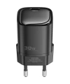 Realpower 30W GaN USB-C PD Hızlı Şarj Adaptörü Şarj Aleti ve USB-C to Lightning Hızlı Şarj Kablo Seti Siyah TCS30WBK