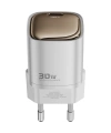 Realpower 30W GaN USB-C PD Hızlı Şarj Adaptörü Şarj Aleti ve USB-C to Lightning Hızlı Şarj Kablo Seti Beyaz TCS30WWH
