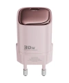 Realpower 30W GaN USB-C PD Hızlı Şarj Adaptörü Şarj Aleti ve USB-C to Lightning Hızlı Şarj Kablo Seti Pembe TCS30WPI