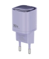 Realpower 30W GaN USB-C PD Hızlı Şarj Adaptörü Şarj Aleti ve USB-C to Lightning Hızlı Şarj Kablo Seti Mor TCS30WPU