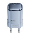 Realpower 30W GaN USB-C PD Hızlı Şarj Adaptörü Şarj Aleti ve USB-C to Lightning Hızlı Şarj Kablo Seti Mavi TCS30WBL