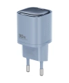 Realpower 30W GaN USB-C PD Hızlı Şarj Adaptörü Şarj Aleti ve USB-C to Lightning Hızlı Şarj Kablo Seti Mavi TCS30WBL