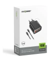 Realpower 45W GaN 3 Çıkışlı USB-C1/C2/A PD Hızlı Şarj Adaptörü Şarj Aleti ve 60W USB-C to USB-C Kablo Seti Siyah TCS45WBK