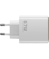 Realpower 67W GaN 3 Çıkışlı USB-C1/C2/A Dijital Göstergeli PD Hızlı Şarj Adaptörü Şarj Aleti ve 100W USB-C to USB-C Kablo Seti Beyaz TCS67WWH