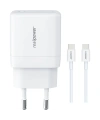 Realpower 35W GaN USB-C PD Hızlı Şarj Adaptörü Şarj Aleti ve USB-C to USB-C Hızlı Şarj Kablo Seti Beyaz TCS35WWH