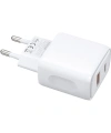 Realpower 25W PPS PD USB-C ve USB-A Çift Çıkışlı Hızlı Şarj Adaptörü Şarj Aleti Beyaz TC25WWH2
