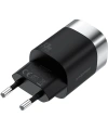 Realpower 33W GaN USB-C ve USB-A Çift Çıkışlı Dijital Göstergeli PD Hızlı Şarj Adaptörü Şarj Aleti Siyah TC33WBK