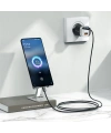 Realpower 33W GaN USB-C ve USB-A Çift Çıkışlı Dijital Göstergeli PD Hızlı Şarj Adaptörü Şarj Aleti Siyah TC33WBK