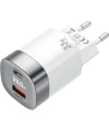 Realpower 33W GaN USB-C ve USB-A Çift Çıkışlı Dijital Göstergeli PD Hızlı Şarj Adaptörü Şarj Aleti Beyaz TC33WWH