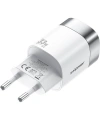 Realpower 33W GaN USB-C ve USB-A Çift Çıkışlı Dijital Göstergeli PD Hızlı Şarj Adaptörü Şarj Aleti Beyaz TC33WWH