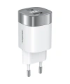 Realpower 33W GaN USB-C ve USB-A Çift Çıkışlı Dijital Göstergeli PD Hızlı Şarj Adaptörü Şarj Aleti Beyaz TC33WWH