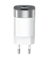 Realpower 33W GaN USB-C ve USB-A Çift Çıkışlı Dijital Göstergeli PD Hızlı Şarj Adaptörü Şarj Aleti Beyaz TC33WWH