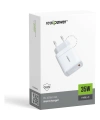 Realpower 35W GaN USB-C PD Hızlı Şarj Adaptörü Şarj Aleti Beyaz TC35WWH