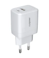 Realpower 35W GaN USB-C ve USB-A Çift Çıkışlı PD Hızlı Şarj Adaptörü Şarj Aleti Beyaz TC35WWH2
