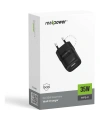 Realpower 35W GaN USB-C PD Hızlı Şarj Adaptörü Şarj Aleti Siyah TC35WBK
