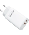 Realpower 65W GaN USB-C ve USB-A Çift Çıkışlı PD Hızlı Şarj Adaptörü Şarj Aleti Beyaz TC65WWH
