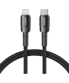 Realpower 20W USB-C to Lightning Örgülü Hızlı Şarj ve Data Kablosu 1 Metre Siyah CA-20WCLBK