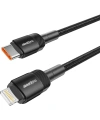 Realpower 20W USB-C to Lightning Örgülü Hızlı Şarj ve Data Kablosu 1 Metre Siyah CA-20WCLBK