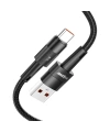 Realpower 66W USB-A to Type-C Örgülü Hızlı Şarj ve Data Kablosu 1 Metre Siyah CA-66WUCBK