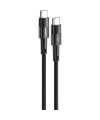 Realpower 60W USB-C to USB-C Örgülü Hızlı Şarj ve Data Kablosu 1 Metre Siyah CA-60WCCBK2