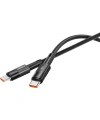 Realpower 60W USB-C to USB-C Örgülü Hızlı Şarj ve Data Kablosu 1 Metre Siyah CA-60WCCBK2