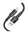 Realpower 2.4A USB-A to Lightning Örgülü Hızlı Şarj ve Data Kablosu 1 Metre Siyah CA-24AULBK2