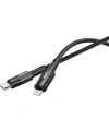 Realpower 20W USB-C to Lightning Örgülü Hızlı Şarj ve Data Kablosu 1 Metre Siyah CA-20WCLBK2