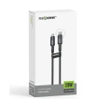 Realpower 20W USB-C to Lightning Örgülü Hızlı Şarj ve Data Kablosu 1 Metre Siyah CA-20WCLBK2