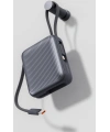 Realpower 10000mAh 22.5W Hızlı Şarj Powerbank Gri Dahili Kablolu Taşınabilir Şarj Cihazı LED Göstergeli PB10KGR