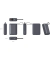 Realpower 20000mAh 22.5W Hızlı Şarj Powerbank Gri Dahili Kablolu Taşınabilir Şarj Cihazı LED Göstergeli PB20KGR