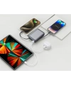 Realpower 20000mAh 22.5W Hızlı Şarj Powerbank Gri Dahili Kablolu Taşınabilir Şarj Cihazı LED Göstergeli PB20KGR