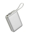 Realpower 20000mAh 22.5W Hızlı Şarj Powerbank Silver Dahili Kablolu Taşınabilir Şarj Cihazı LED Göstergeli PB20KSL